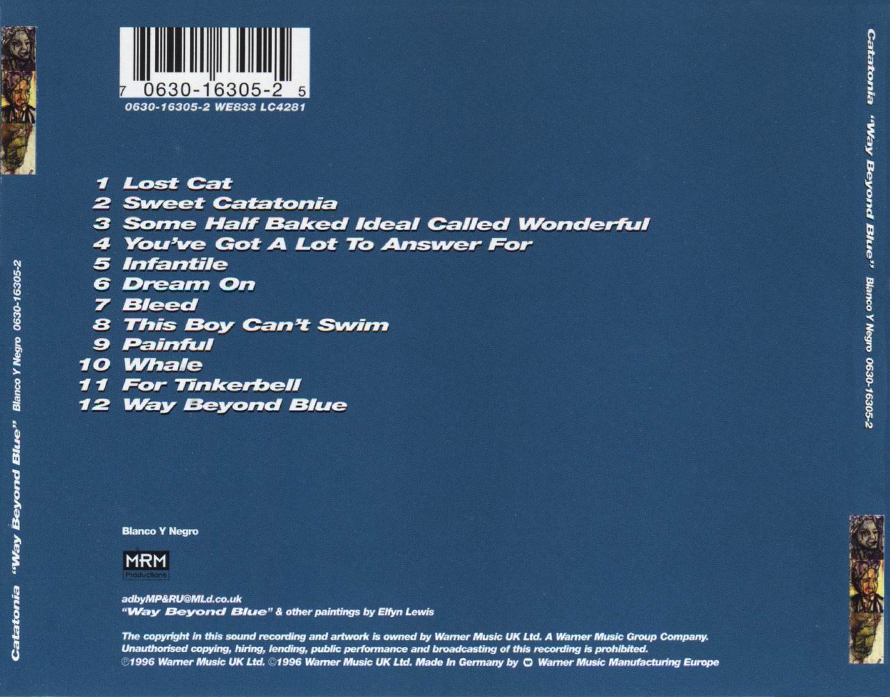 Catatonia  Way beyond blue  back